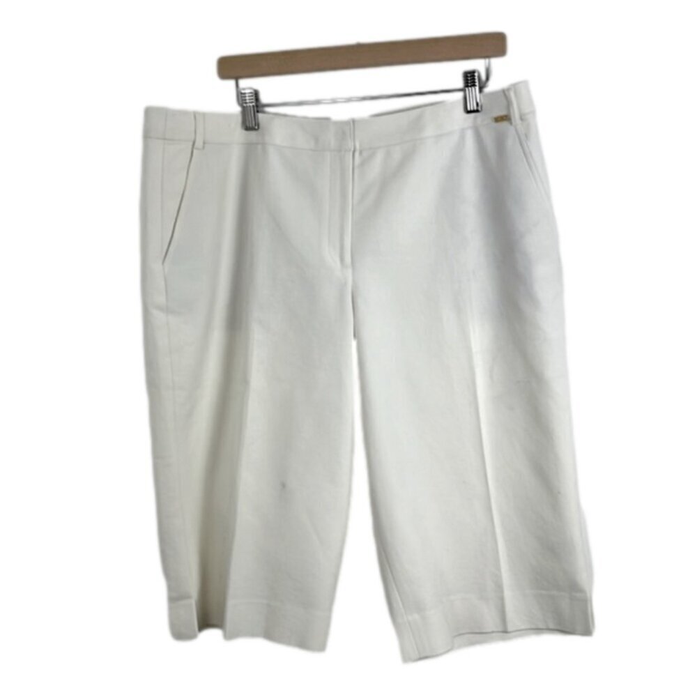 St. John Cream-Colour Long-Length Shorts